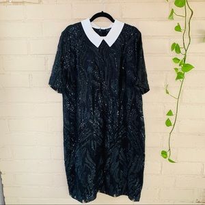 Black Sequin Dress Eloquii Size 22 Plus Size